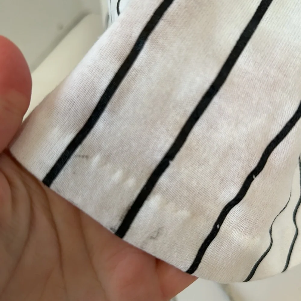 Vintage new additions maternity top striped baseball tee 94 baby size medium - Picture 5 of 6